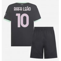 Maglia Calcio AC Milan Rafael Leao #10 Terza Divisa Bambino 2024-25 Manica Corta (+ pantaloncini)